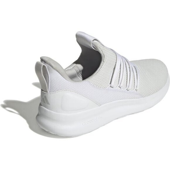 ⚡Adidas Mens White/Grey/White Imported Rubber Lite Racer Pull-On Shoes - Picture 3 of 8